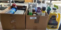 GROUP OF AUTO AND CLEANING SUPPLIES