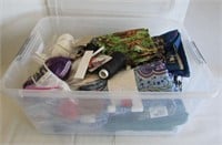 Tote of Sewing Supplies