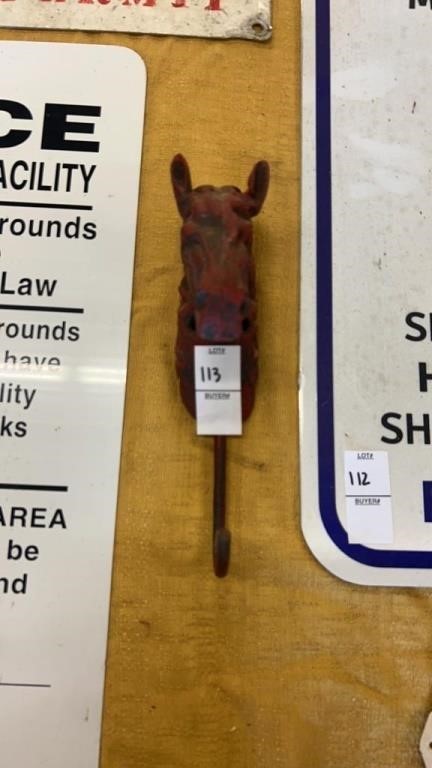 Cast iron Horse head hook