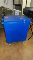 Rolling Blue Ice Cart