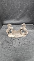 Cast Iron Business Card Holder with Horse Motiff