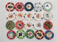 20 Various Washington State Casino Chips