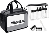 11pcs Vspek Travel Bottles Kit & Makeup Bag