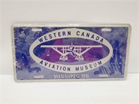 Decorative Liscense Plate Aviation Museum