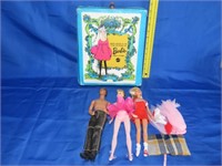 Barbie Doll Case w/ 3 Dolls