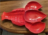 California pottery lobster serving plate