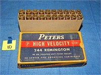244 Remington 90gr Peters Rnds 20ct