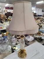 Glass Base Table Top Lamp