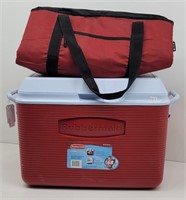 Rubbermaid 48 Quart Cooler, Ozark Trail Cooler Bag