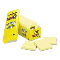 Post it 65424SSCP Canary Yellow Note Pads  3 x 3