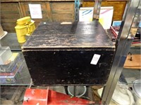 BLACK PAINTED DESK BOX 14x12x9