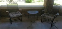 Metal porch furniture