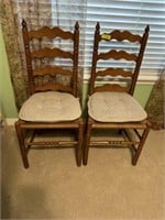 2 laddderback chairs