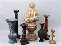 Candlesticks, Metal Vases & Decor