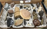 Various Stones, Rocks, Seashells.