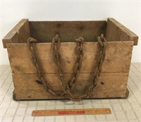 EARLY CRATE AND CHAINS