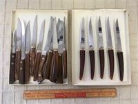 WOODEN HANDLED KNIVES