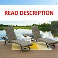 $420  Domi Outdoor Living Adjustable Chaise Lounge