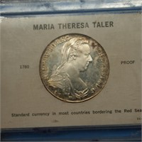 Maria Theresa Talerr 1780 Proof
