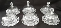 lot 6 Mikasa covered butter dishes