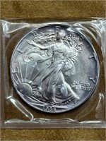 1986 1ST YEAR ISSUE 1 OZ LIBERTY SILVER DOLLAR