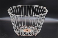 Large Round Old Wire Basket