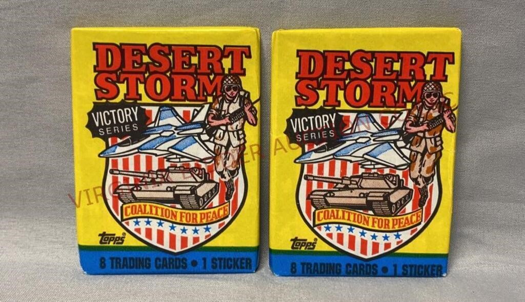 2 Desert Storm Packs 1992 Topps