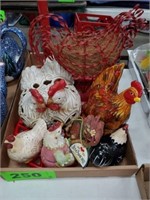 FLAT OF ROOSTER THEMED ITEMS- JIM SHORE PCS