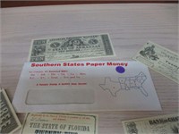 Confederate Southern States Paper Money Facsilime