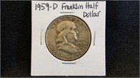 1959D Franklin Half Dollar