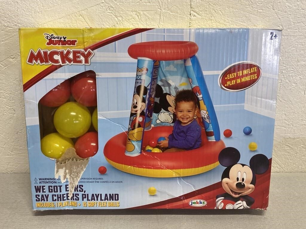 Disney Junior Mickey Inflatable Play Bin W/ Balls