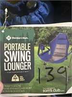 MM portable swing lounger- blue