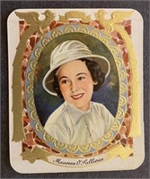 MAUREEN O'SULLIVAN: Embossed Tobacco Card (1934)