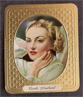 CAROLE LOMBARD: Embossed Tobacco Card (1934)