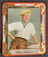 HEINZ RUHMANN.: Embossed Tobacco Card (1934)