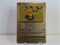 Pokemon Card Rare Gold Pikachu