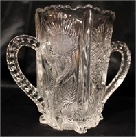 Double Handle Crystal Vase