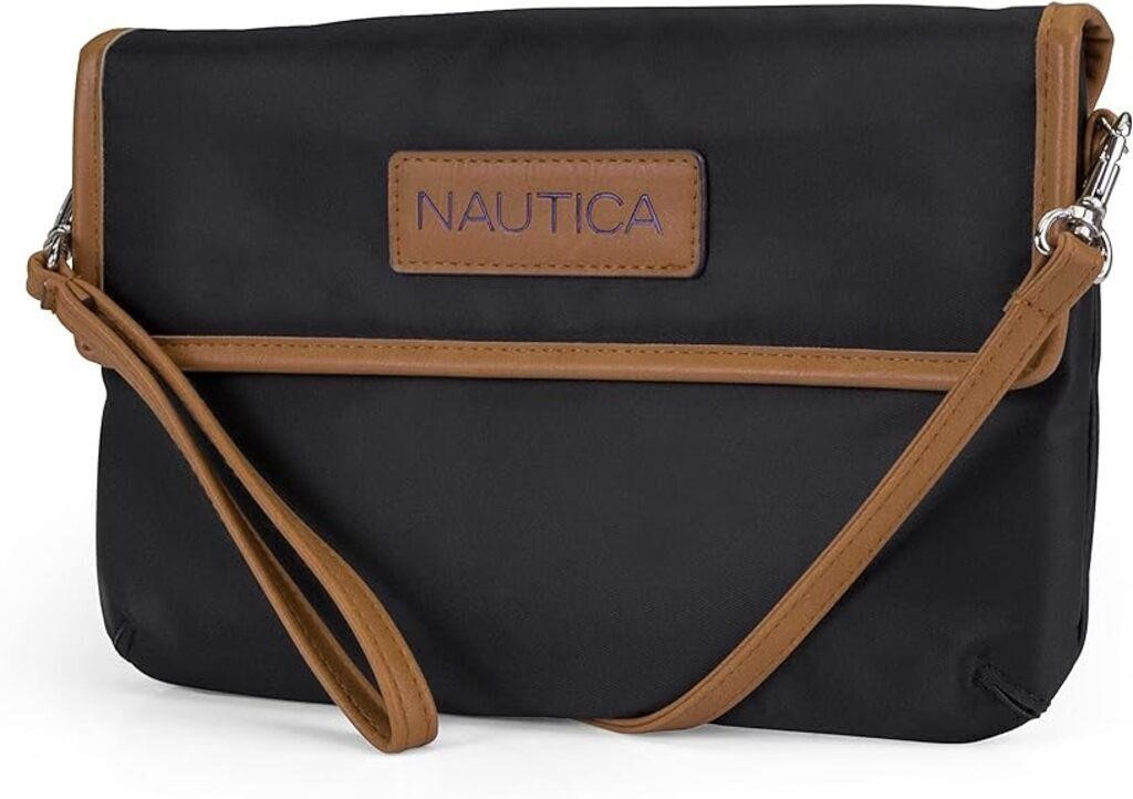 Nautica Black Rfid Blocking Mini Crossbody Bag