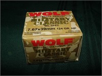 Wolf 7.62 x 39 124 gr Steel Case 20 Ct