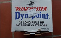 WINCHESTER 22 LR-
500 ROUNDS