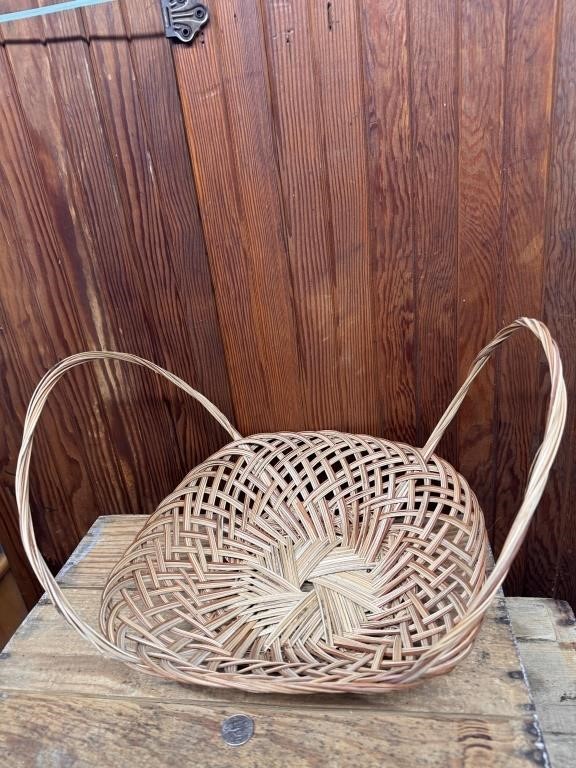 Vintage Double Handed Basket