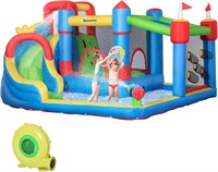 $340  Outsunny 6-in-1 Inflatable Bounce House with
