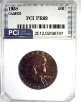 1958 Franklin PR69 Cameo LISTS $5250