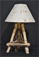 Rustic Birch Branch Table Lamp