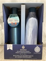 Manna Stainless Steel Insulated Bottles 2 Pack