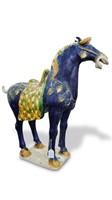 Large Chinese Sancai Glazed Horse,