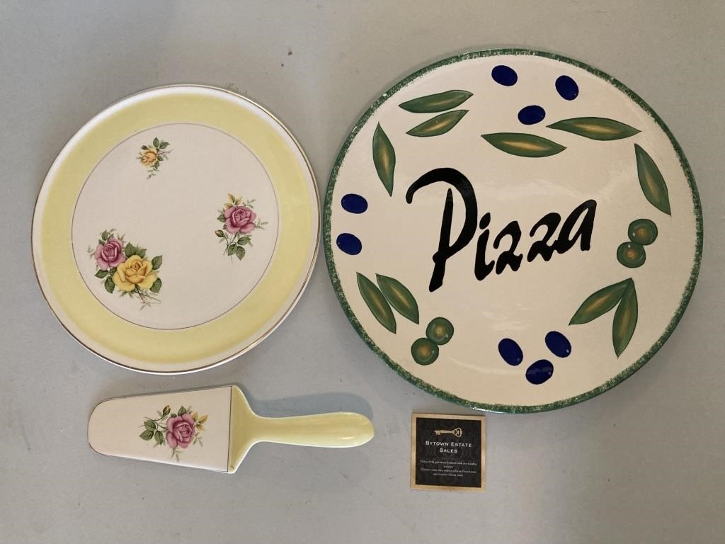 China Pizza & Cake Plates