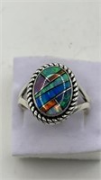 Fabulous Zuni Inlay Opal Ring