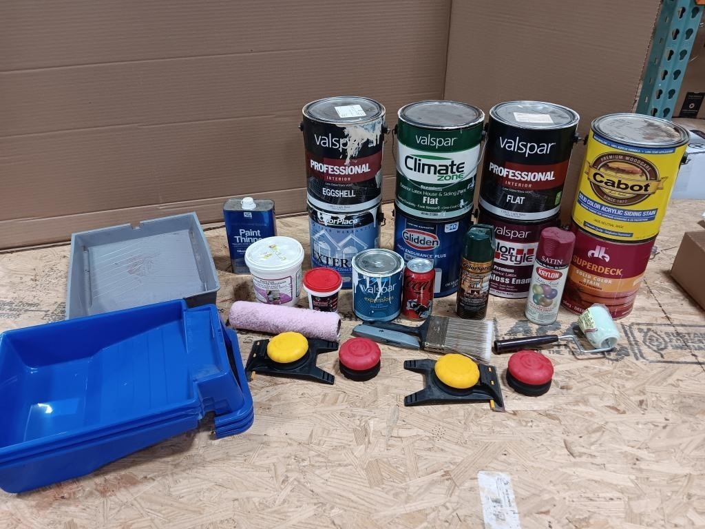 Paint and paint supplies.  Can not ship paint,