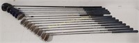 Lot of (14) Stainless Steel Golf Clubs